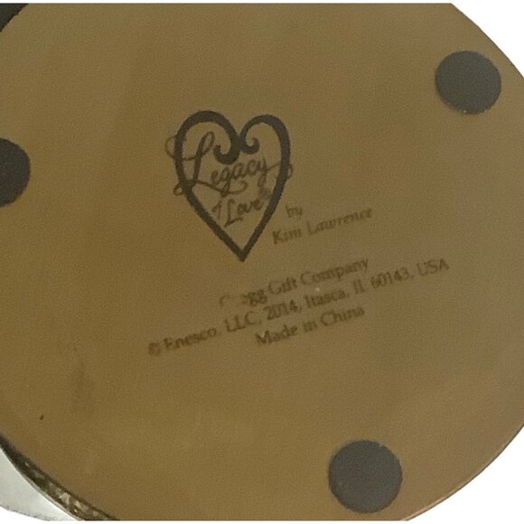 ENativity Scene Snow Globe Isaiah 9:6 Quote Gold Base 2014 Legacy Of Love By Kim - Picture 3 of 6